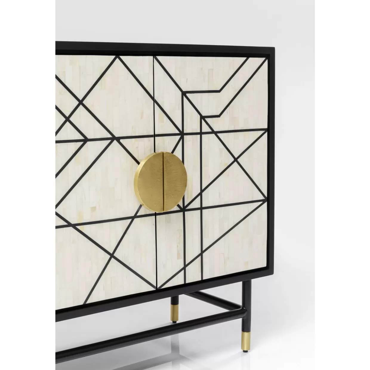 Credenza Moderna KARE Design per Soggiorno, Comò con Ante Laccate - Disponibile in Misura L.150 x P.80cm