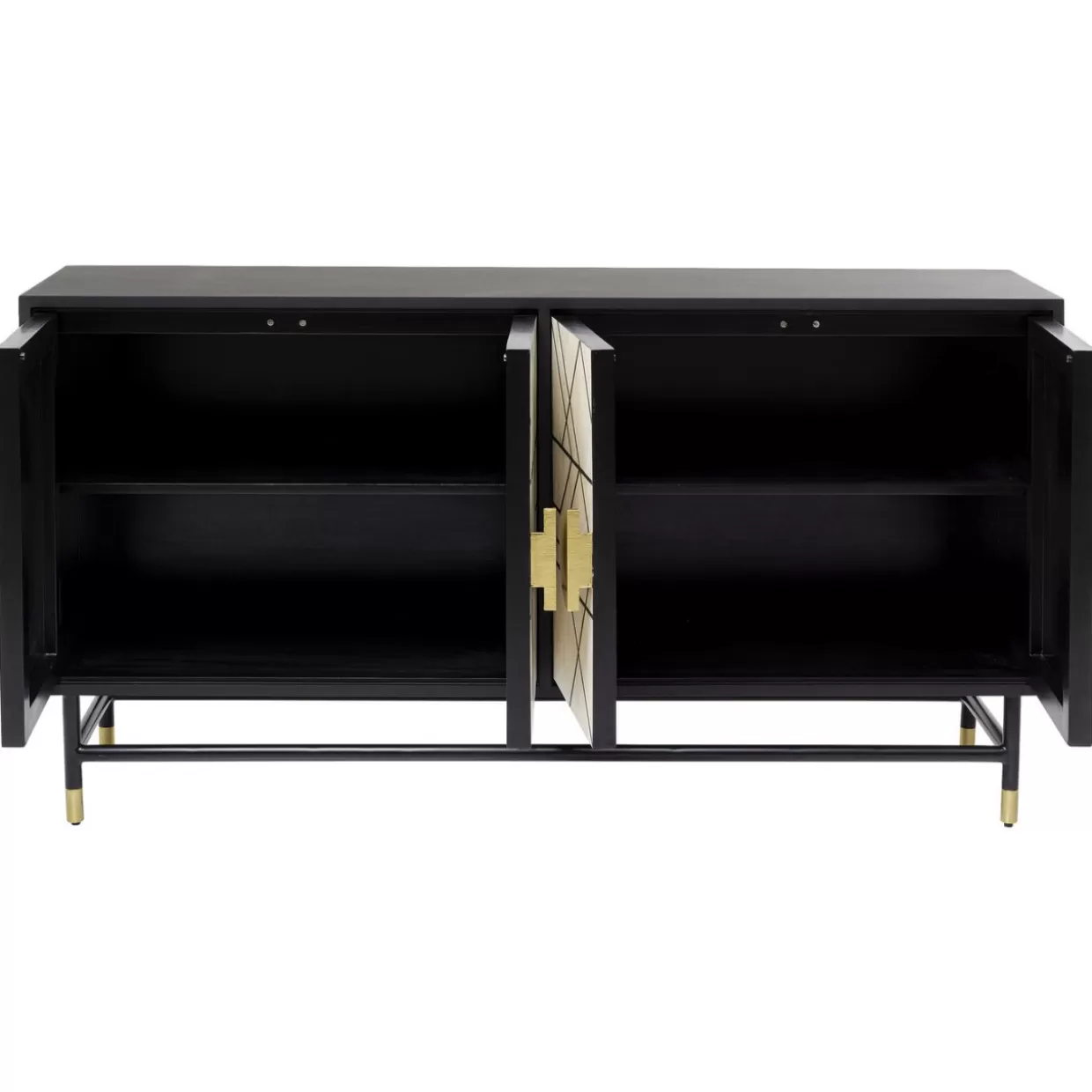 Credenza Moderna KARE Design per Soggiorno, Comò con Ante Laccate - Disponibile in Misura L.150 x P.80cm
