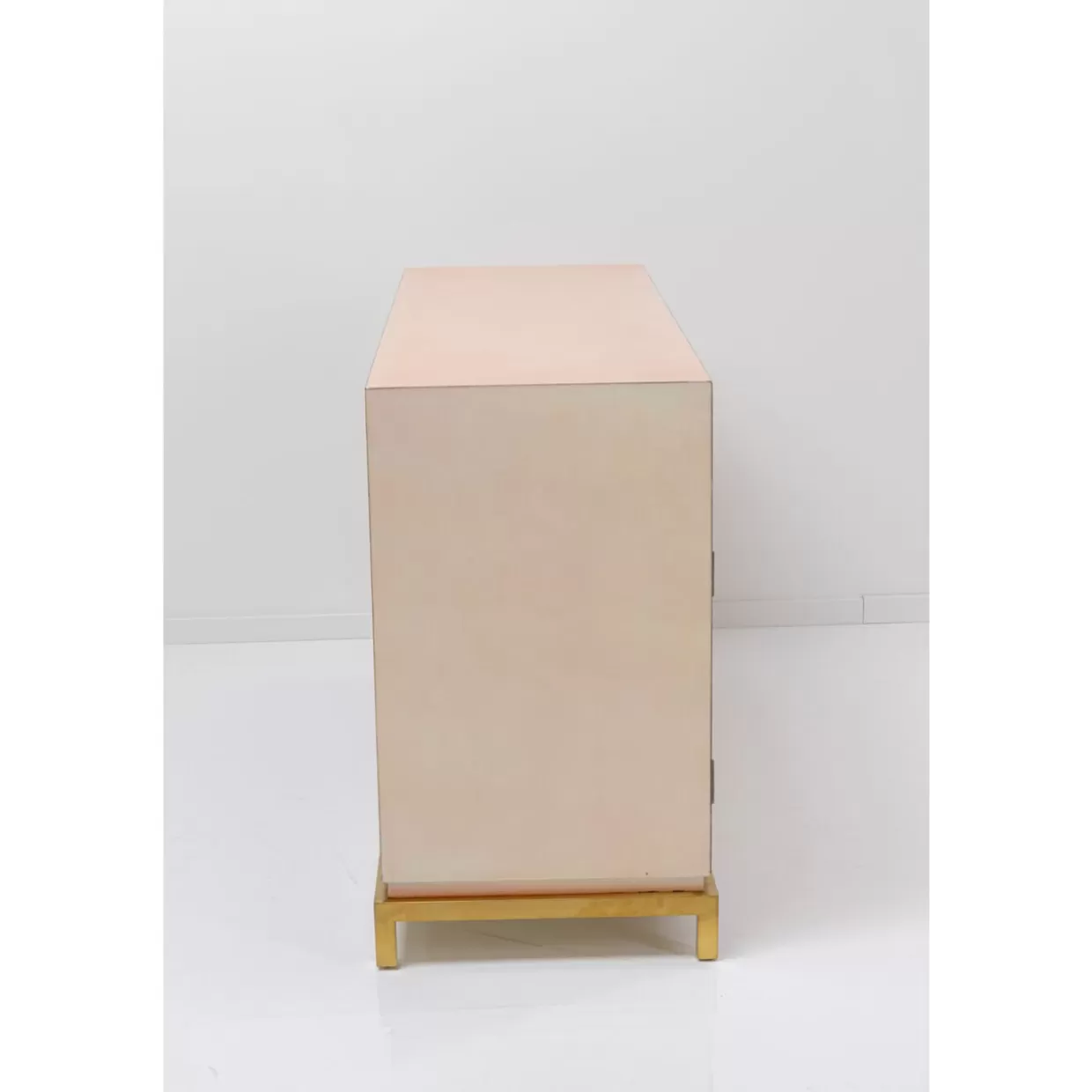 Credenza Disco Rosa con Design Funzionale - Mobile Soggiorno Moderno KARE | Ampio Cassettiera e Soluzioni di Archiviazione Creativa