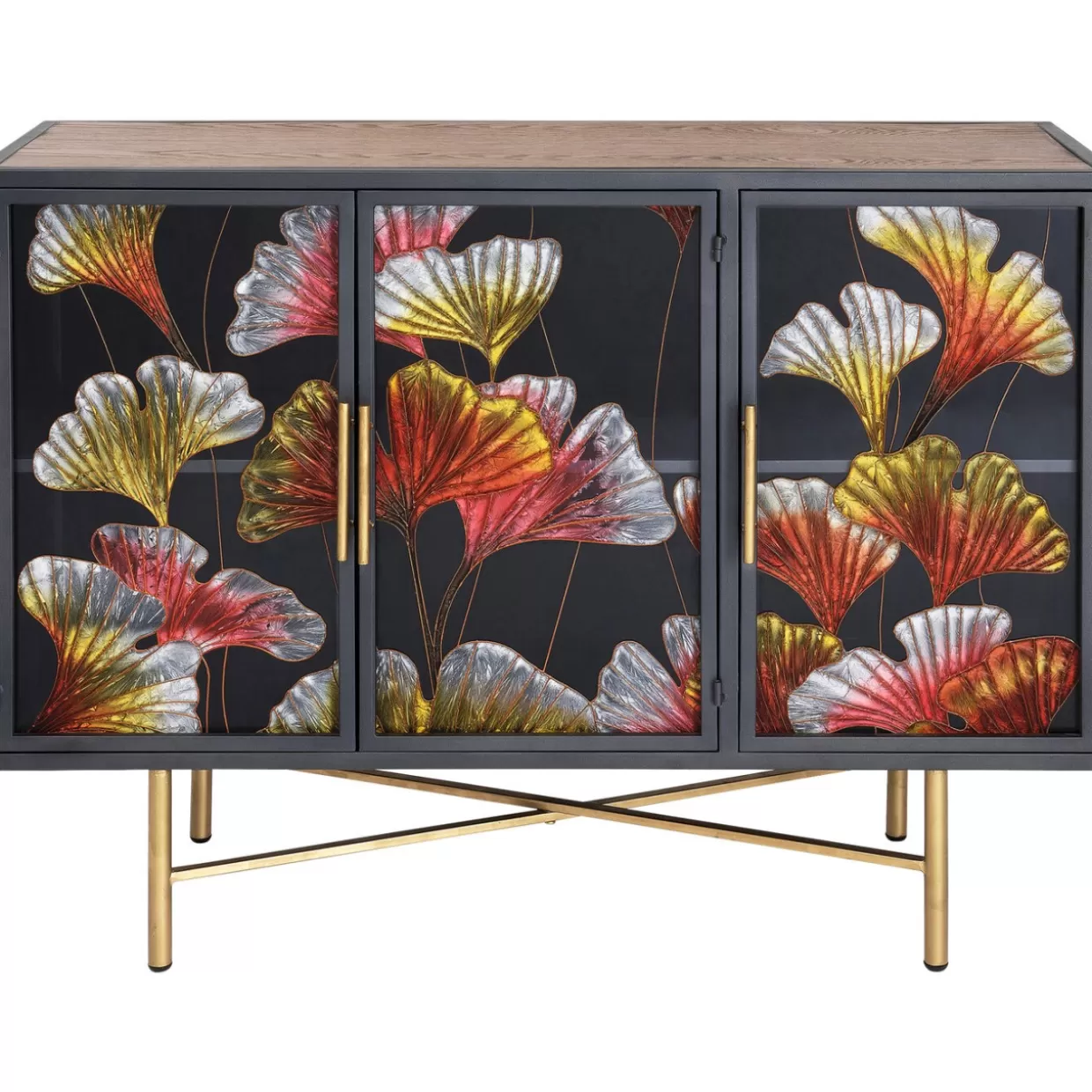 KARE Design® Comò e Credenze Moderne | Credenza Ginkgo con Stile Naturale, 105x80 cm - Elegante Design Esclusivo per Soggiorno