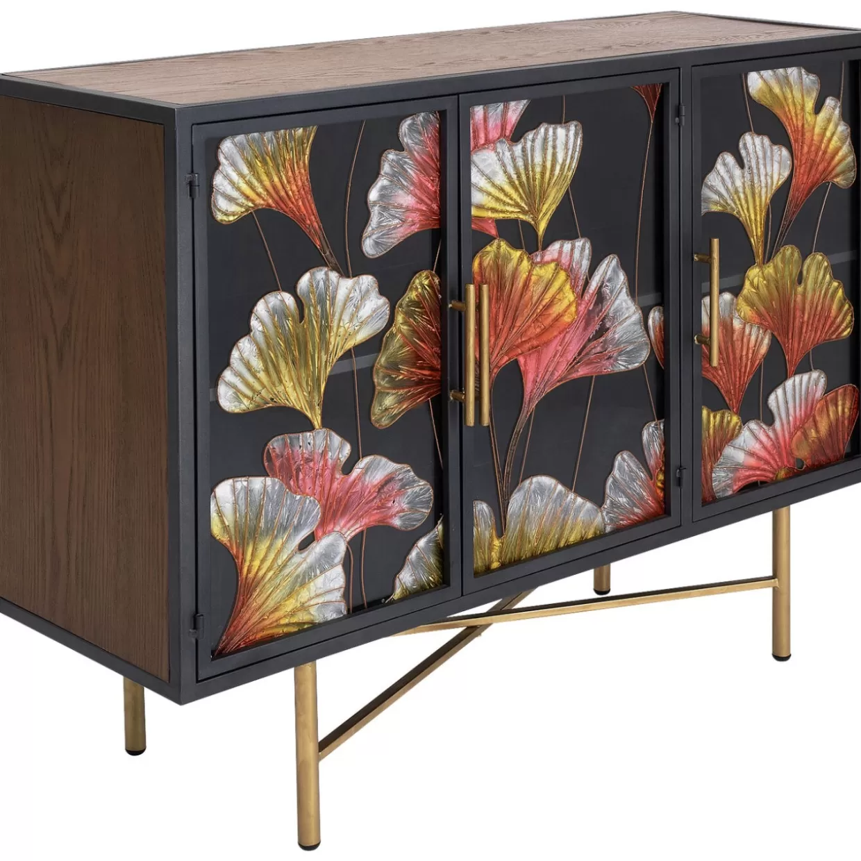 KARE Design® Comò e Credenze Moderne | Credenza Ginkgo con Stile Naturale, 105x80 cm - Elegante Design Esclusivo per Soggiorno