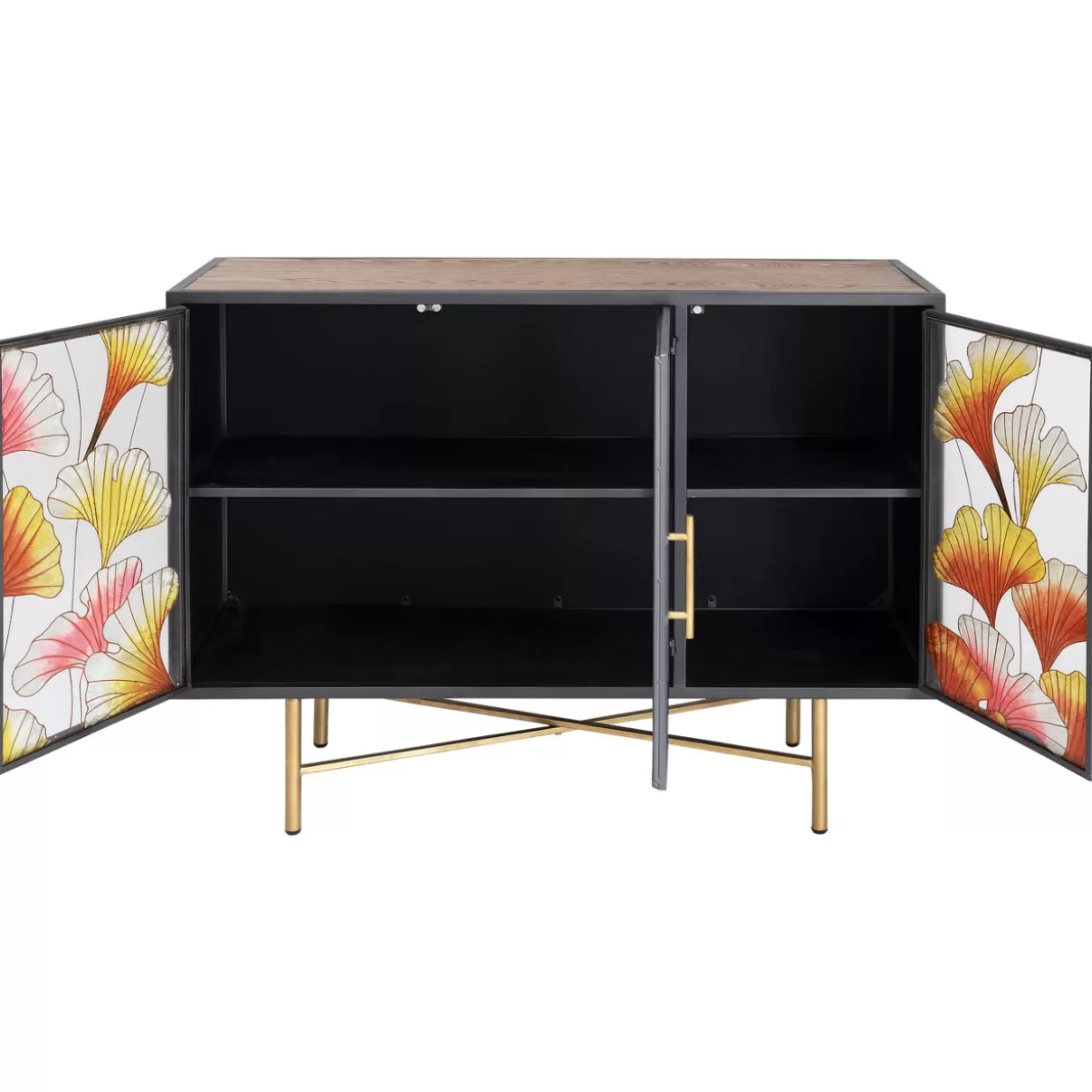 KARE Design® Comò e Credenze Moderne | Credenza Ginkgo con Stile Naturale, 105x80 cm - Elegante Design Esclusivo per Soggiorno