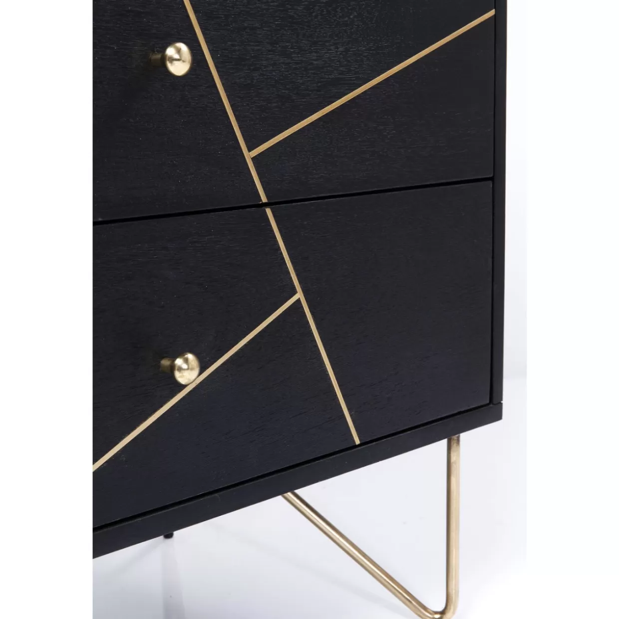 Credenza Decorativa KARE Design - Comò con Effetto Marmo con Venature Dorate · Mobili Eleganti per Soggiorno Moderno