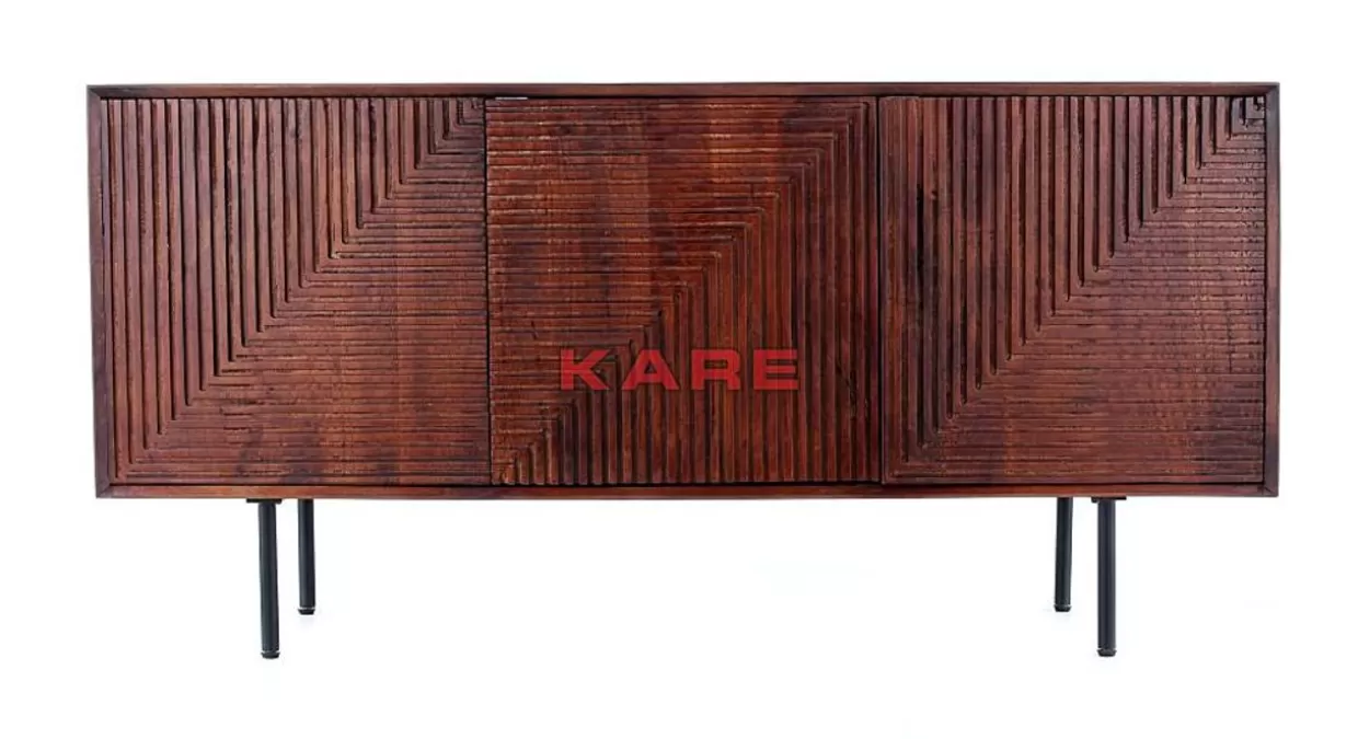 KARE Design Comò e Credenze con Finitura Scanalata - Mobili Sala da Pranzo Moderni con Design Unico