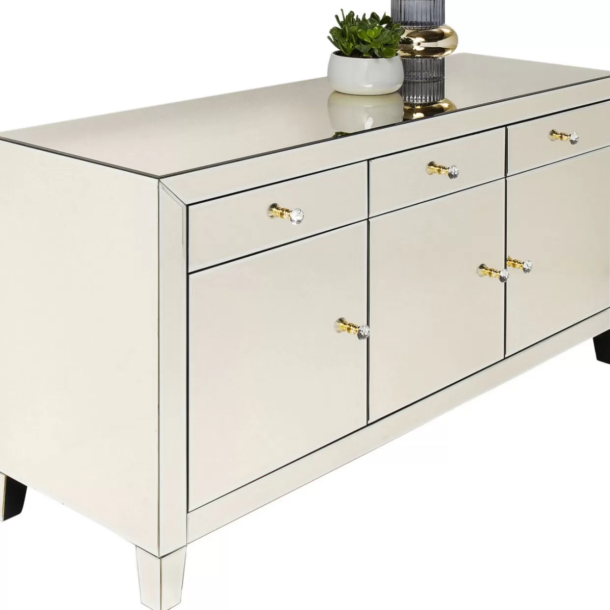 Eleganti Credenze e Comò KARE Design - Collezione Lusso in Tonalità Champagne