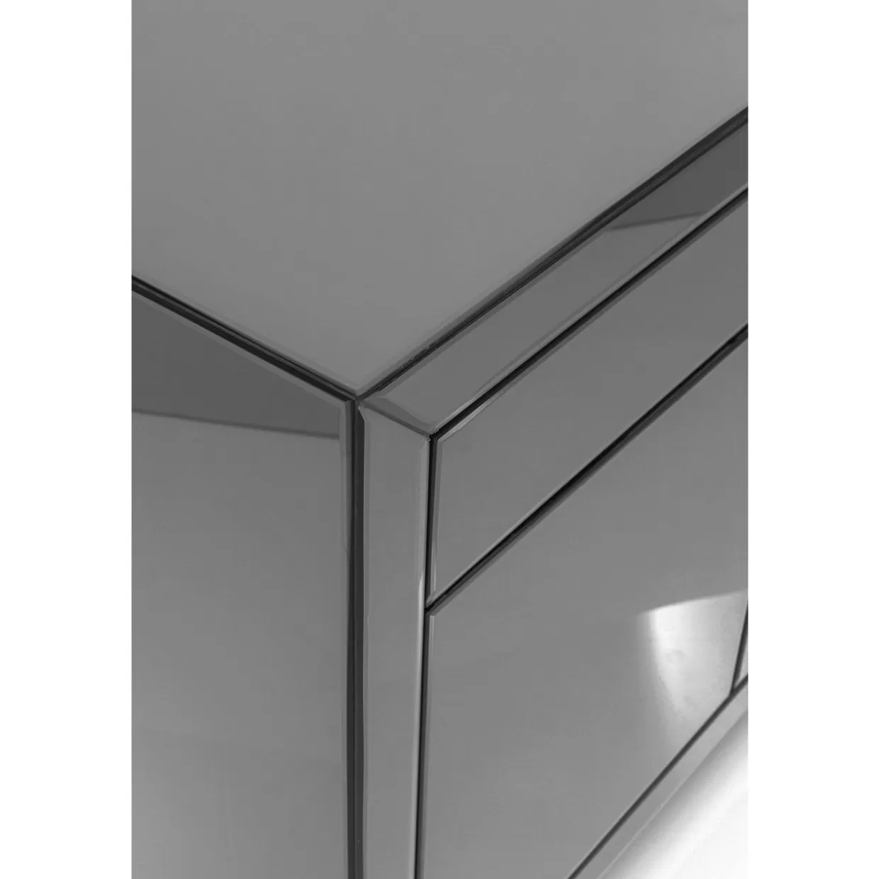Comò e Credenze di Design KARE | Modello Luxury Push in Grigio Elegante con Apertura a Pressione