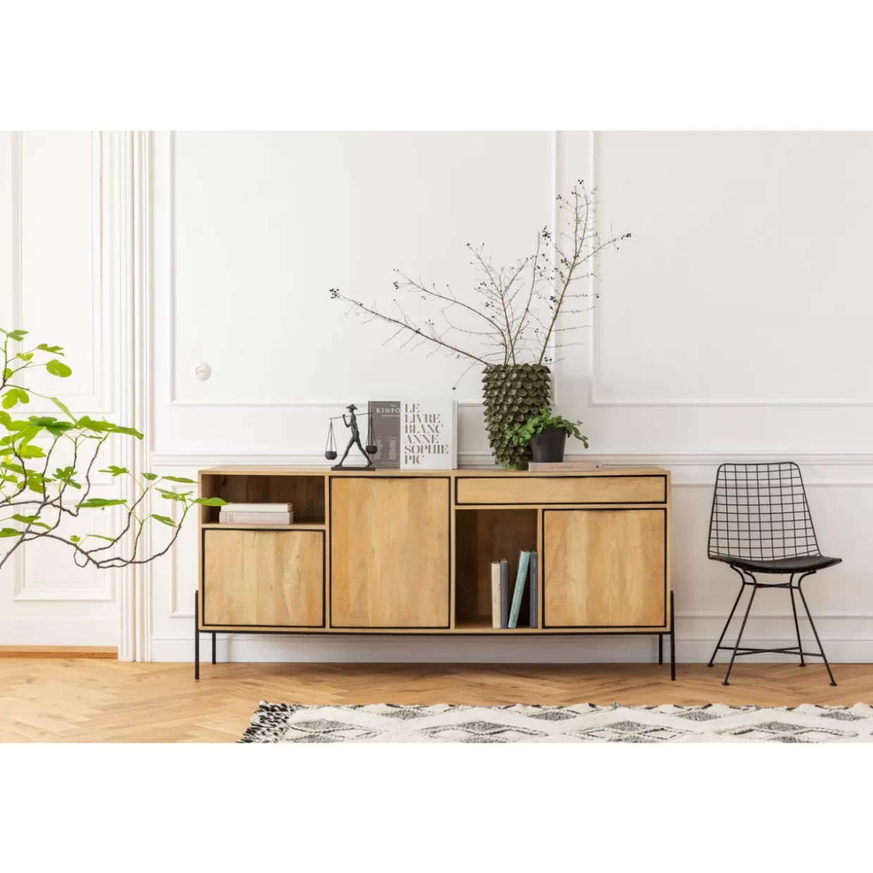 KARE Design - Credenza Modena con Comò Coordinati, Design Esclusivo per Soggiorno e Sala da Pranzo