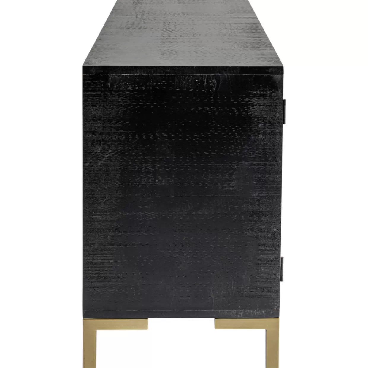 Credenza Moderna Olbia in Tonalità Scura KARE Design - Mobile Soggiorno 160x77 cm con Finiture Eleganti e Struttura Durevole