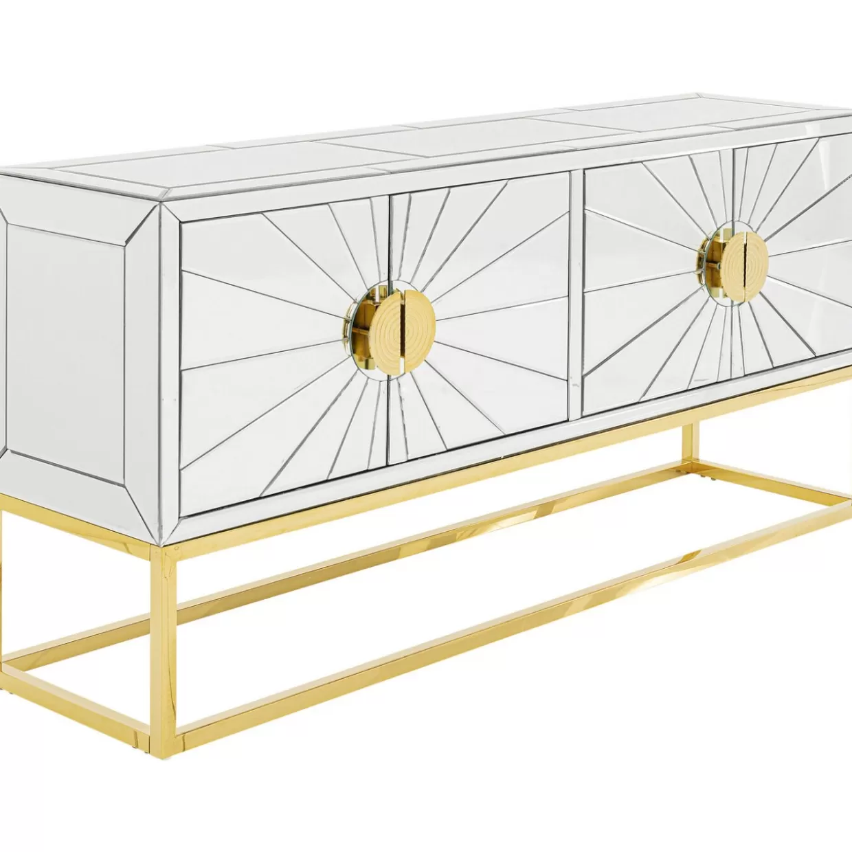 KARE Design - Credenza Regina con Comò, 162x77 cm - Credenza Elegante con Design Moderno e Ampio Spazio