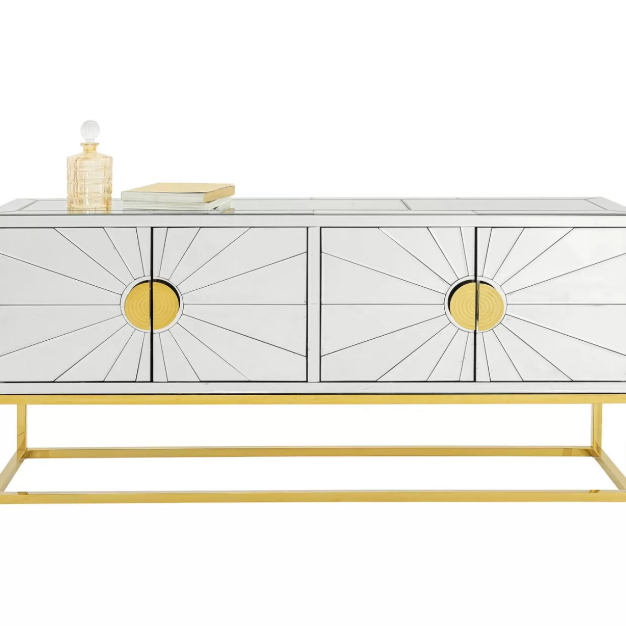 KARE Design - Credenza Regina con Comò, 162x77 cm - Credenza Elegante con Design Moderno e Ampio Spazio
