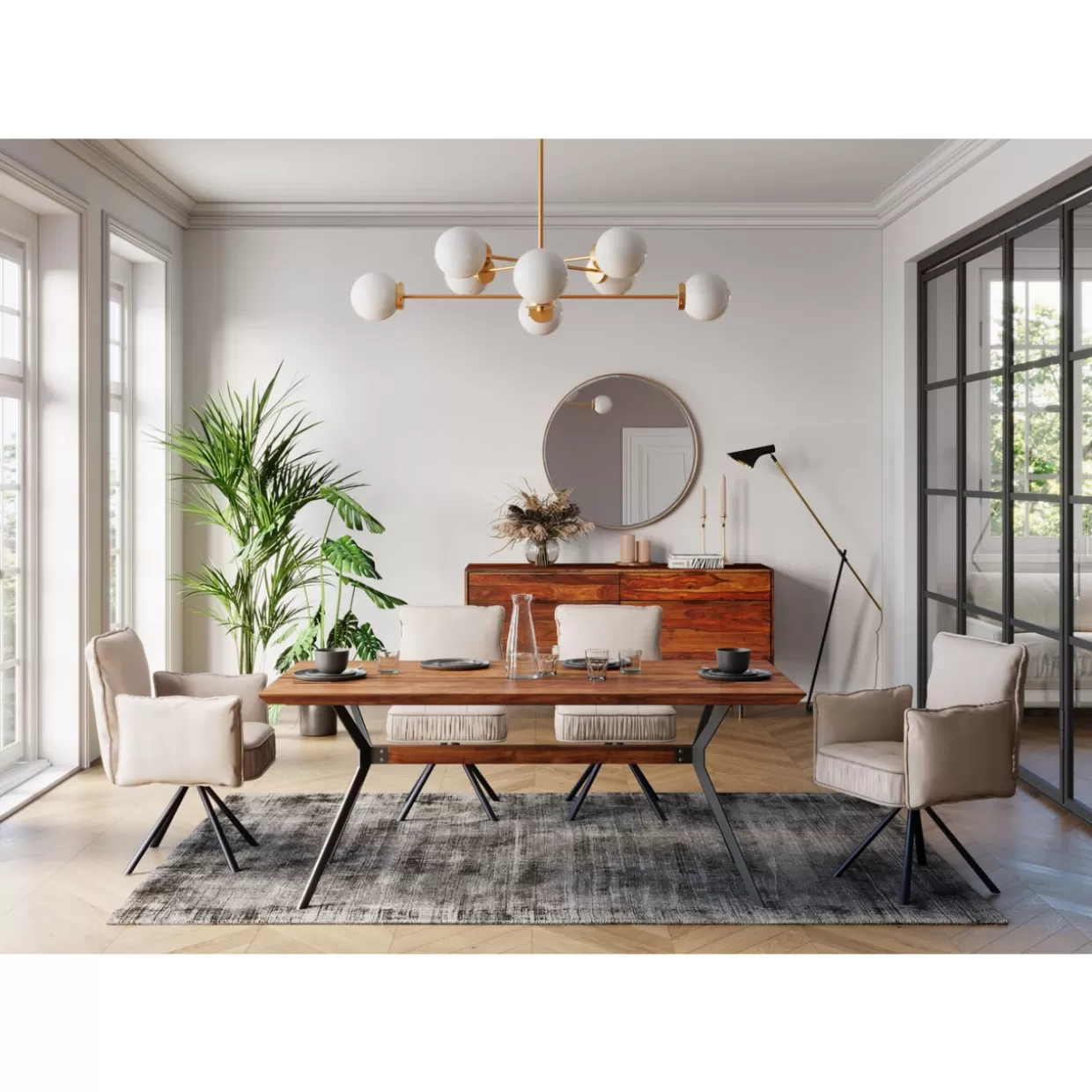 Credenza funzionale Ravello 140 - Cassettiera moderna con design elegante e struttura resistente | Collezione esclusiva KARE per soggiorni raffinati
