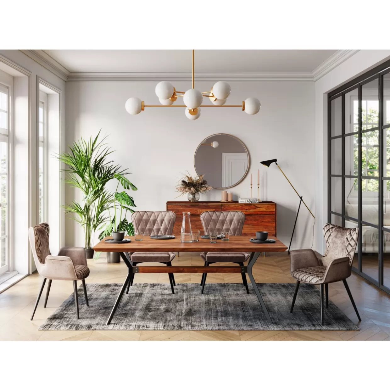Credenza funzionale Ravello 140 - Cassettiera moderna con design elegante e struttura resistente | Collezione esclusiva KARE per soggiorni raffinati
