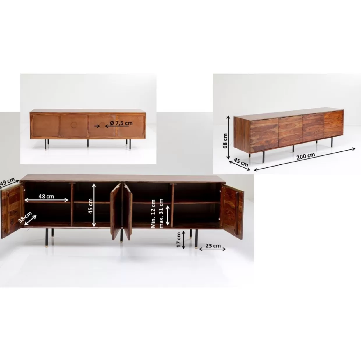 Credenza Moderna Ravello 200 - Comò e Credenze di Design Esclusivo con Linee Eleganti | KARE Arredamento Contemporaneo