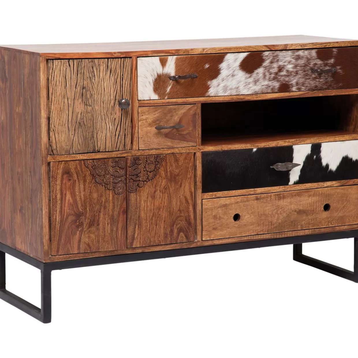 Design KARE: Comò Moderni e Credenze Eleganti per il Soggiorno | Credenza Stilistica con Motivo Rodeo, Mobile Sala da Pranzo