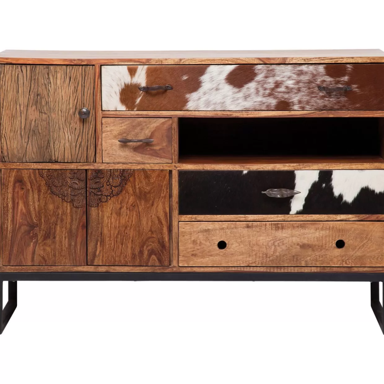 Design KARE: Comò Moderni e Credenze Eleganti per il Soggiorno | Credenza Stilistica con Motivo Rodeo, Mobile Sala da Pranzo