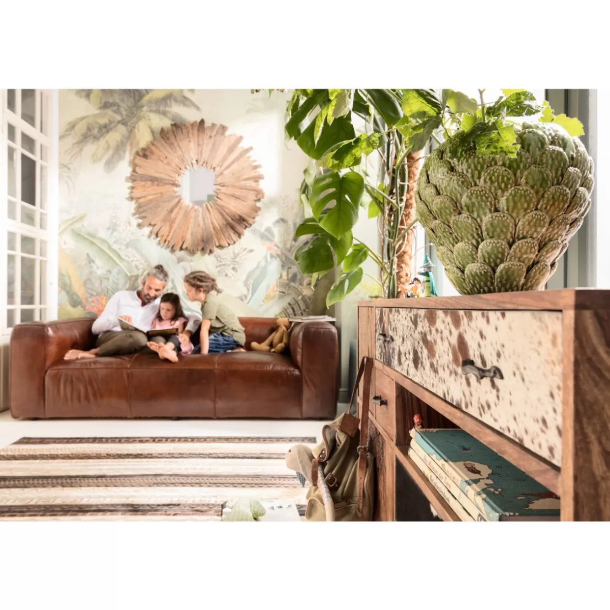 Design KARE: Comò Moderni e Credenze Eleganti per il Soggiorno | Credenza Stilistica con Motivo Rodeo, Mobile Sala da Pranzo