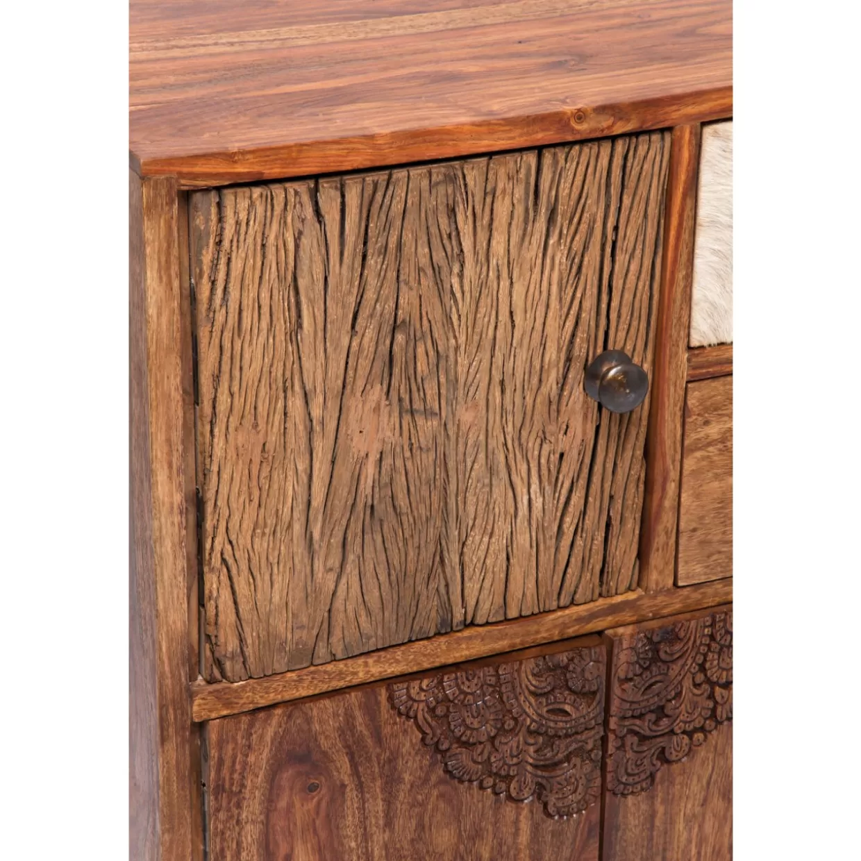 Design KARE: Comò Moderni e Credenze Eleganti per il Soggiorno | Credenza Stilistica con Motivo Rodeo, Mobile Sala da Pranzo