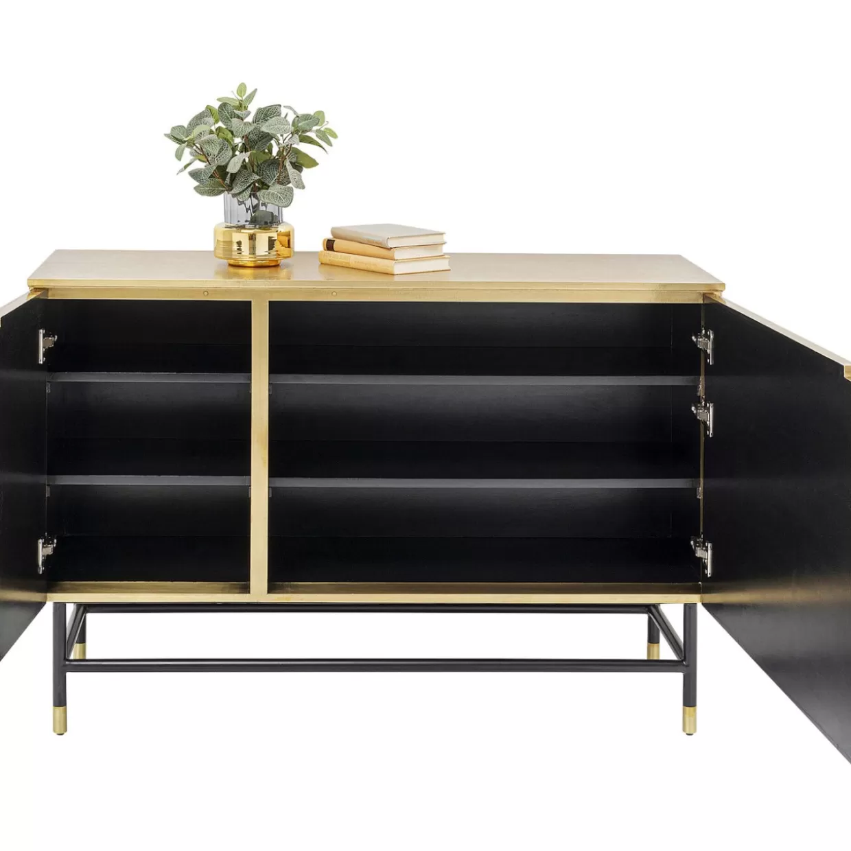 Credenza Solaris KARE Design - Comò moderno con ante lisce, dimensioni 123x87 cm per soggiorno elegante
