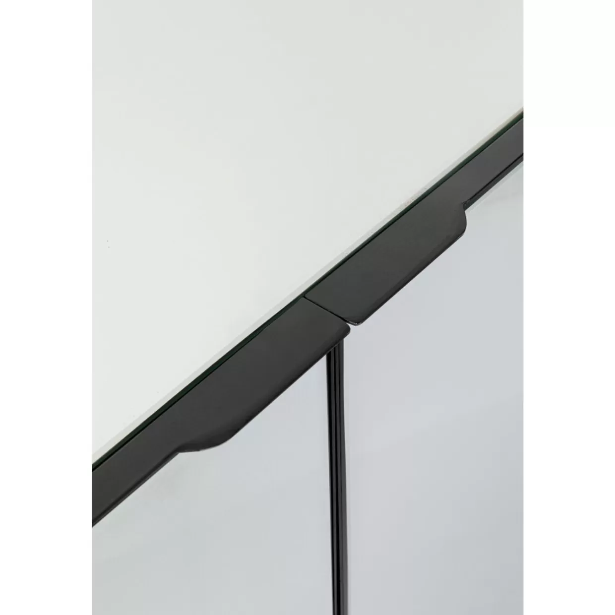 Credenza Moderna Soran Nero KARE Design - Comò Elegante con 2 Ante, Design Minimalista per Soggiorno o Ingresso (160x45 cm)