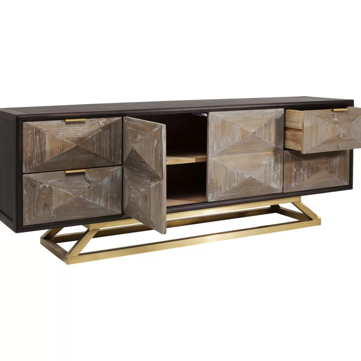Credenza Triangolo e Comò Moderni | Design Geometrico KARE per Arredi Eleganti