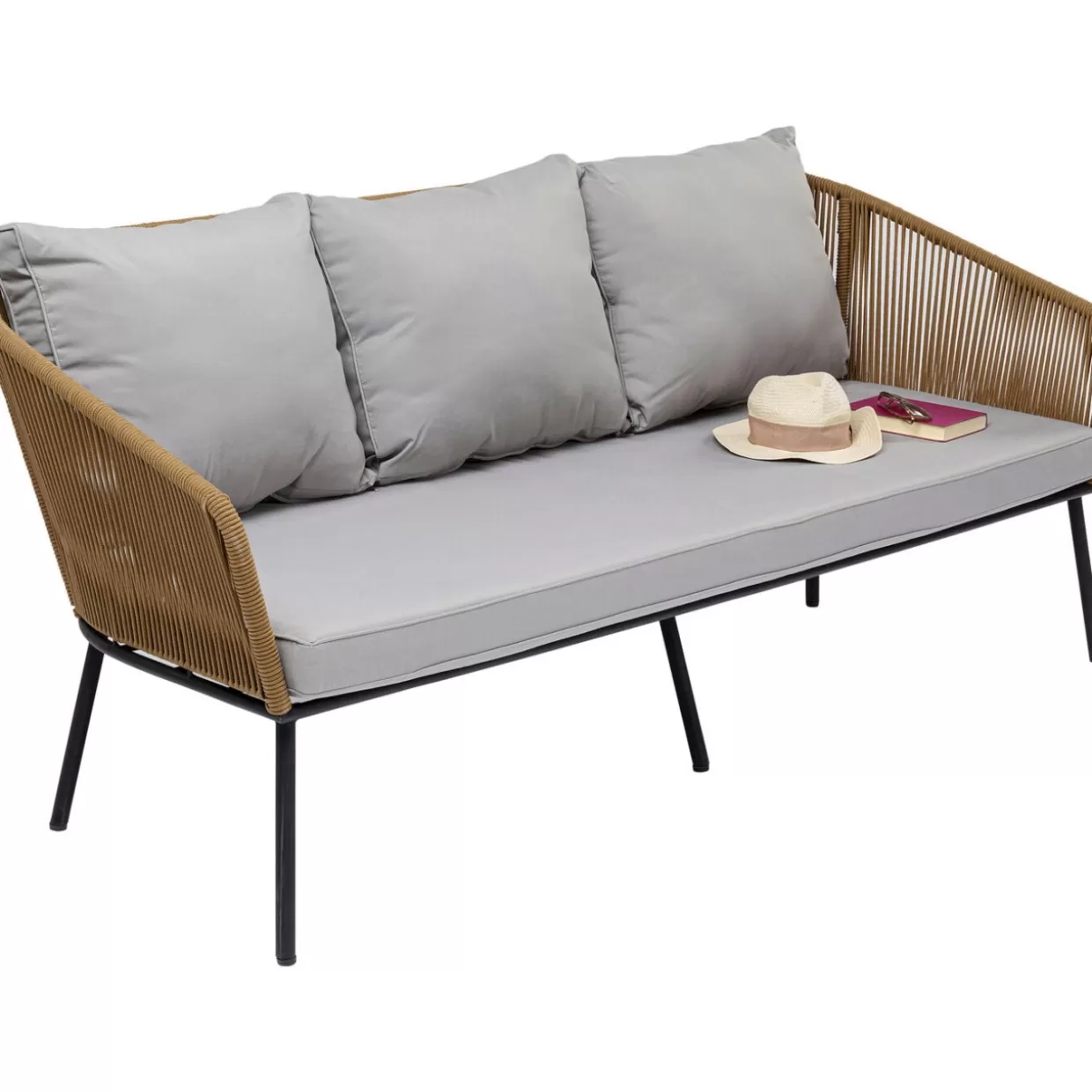 Set Giardino Elba - 4 Elementi | Arredo Esterno KARE Design con Cuscini Resistente alle Intemperie