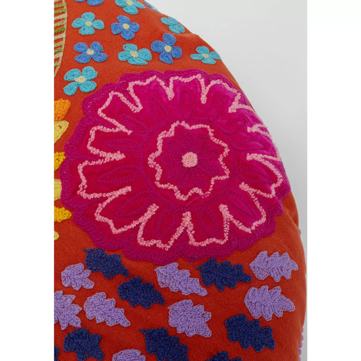 KARE Design Cuscino Decorativo Girasole - Diametro 75 cm, Ideale per Interni Moderni