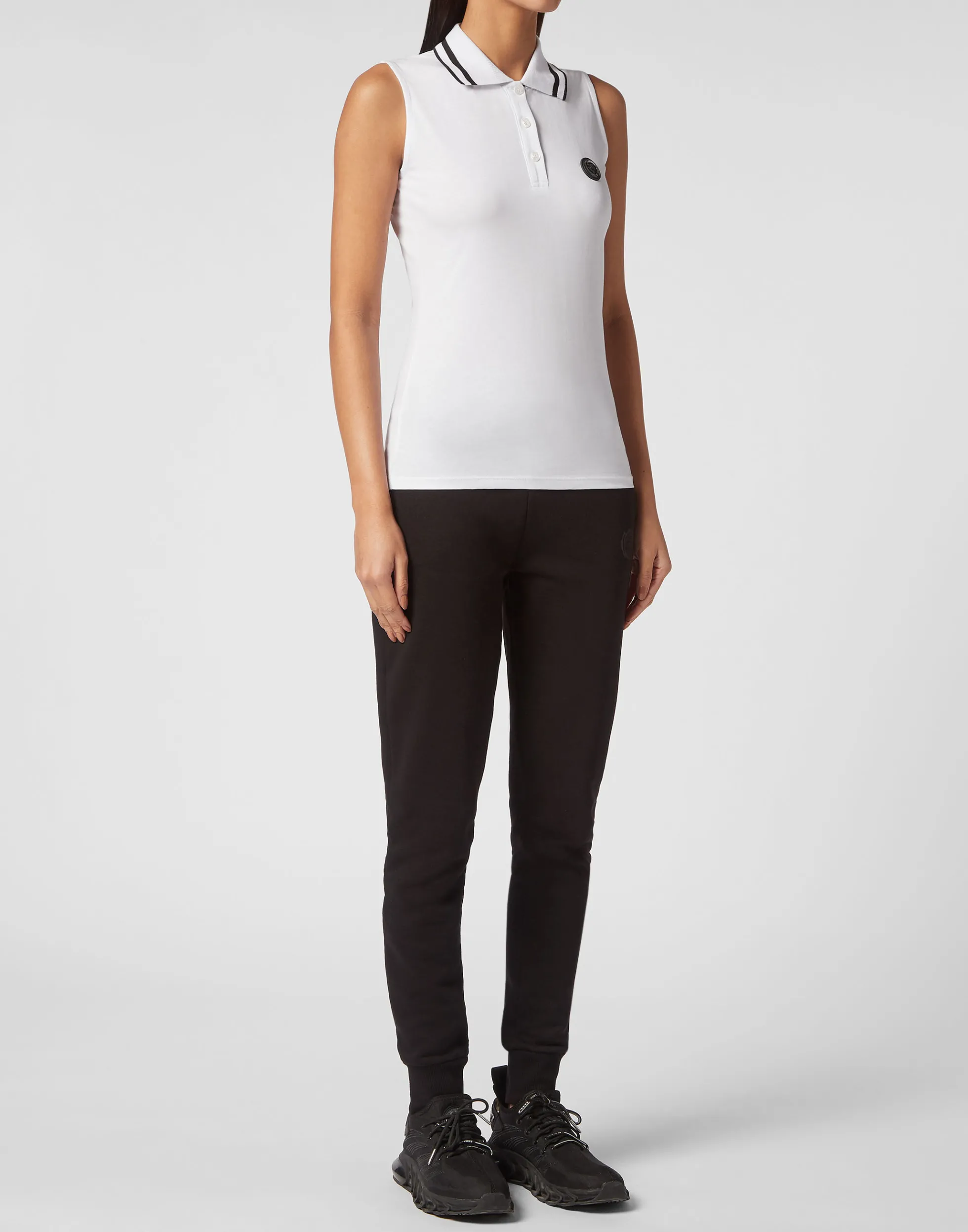 Polo Sportivo Senza Maniche per Donna - Design Moderno e Confortevole da Plein Sport