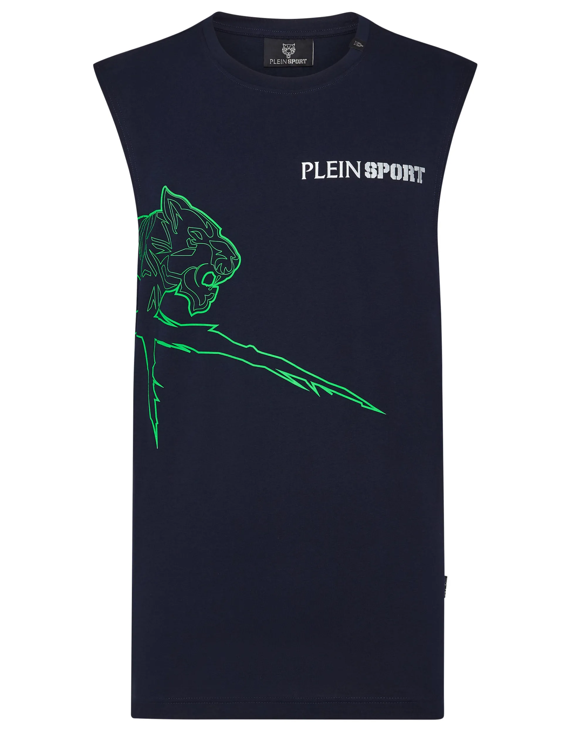 Canotta Sportiva Uomo Plein Sport - Design Aerodinamico Senza Maniche, Tessuto Tecnico Traspirante