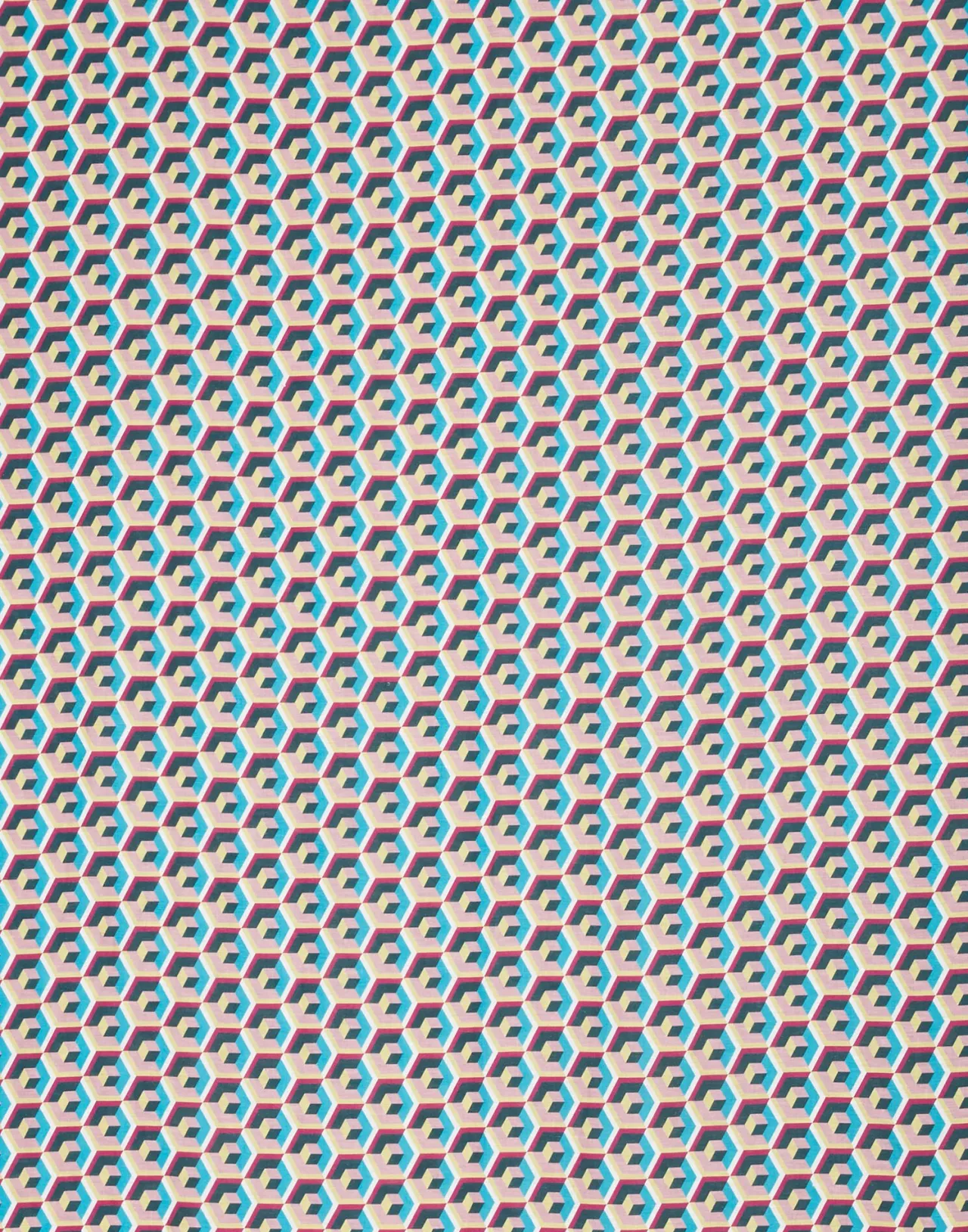 La DoubleJ Tovaglietta Elegante Cubi – Lino Artigianale con Design Moderno, Taglia Piccola