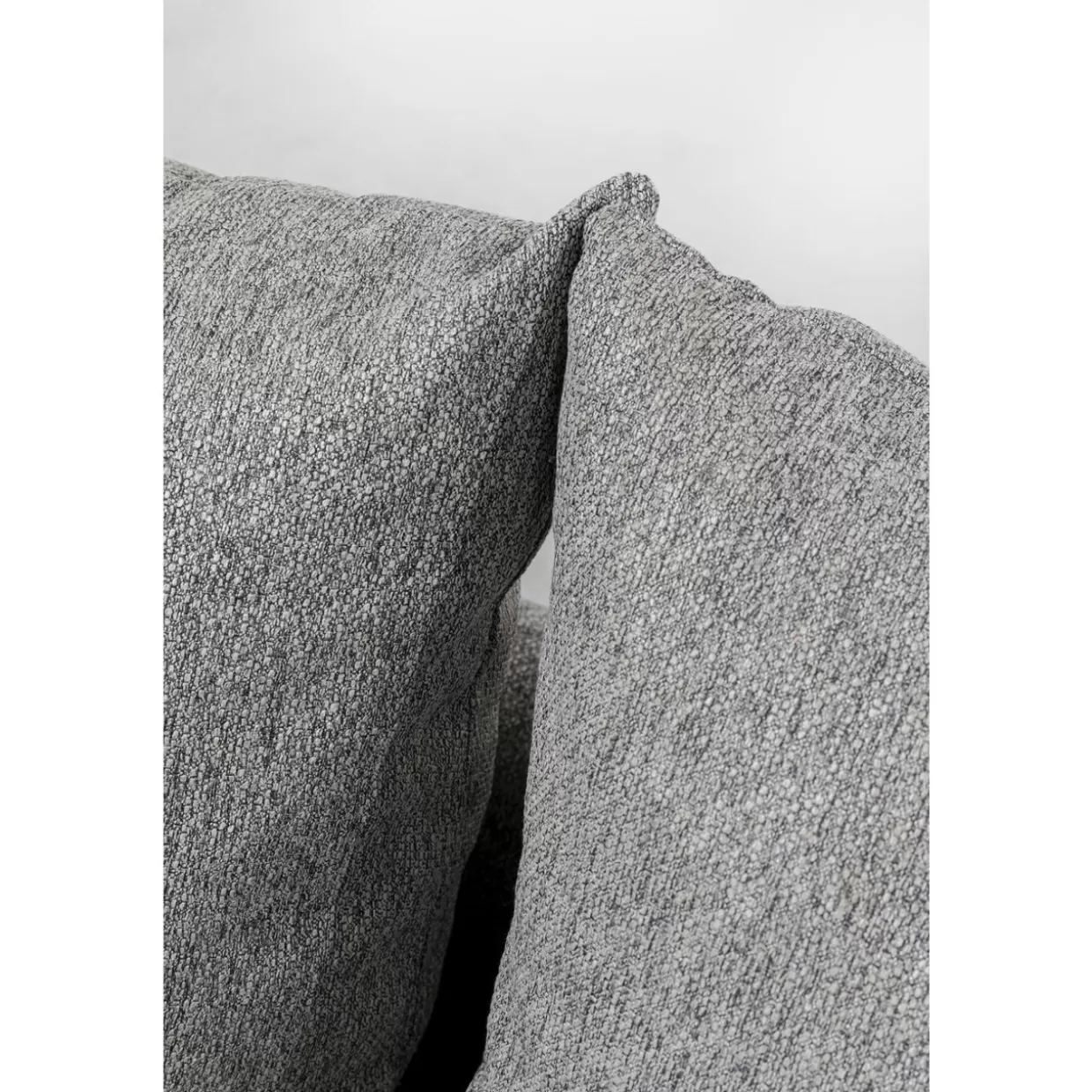 KARE Design - Elegante Divano Moderno Amalfi a 2 Posti, Grigio Antracite, Larghezza 219 cm, Rivestimento in Tessuto Resistente