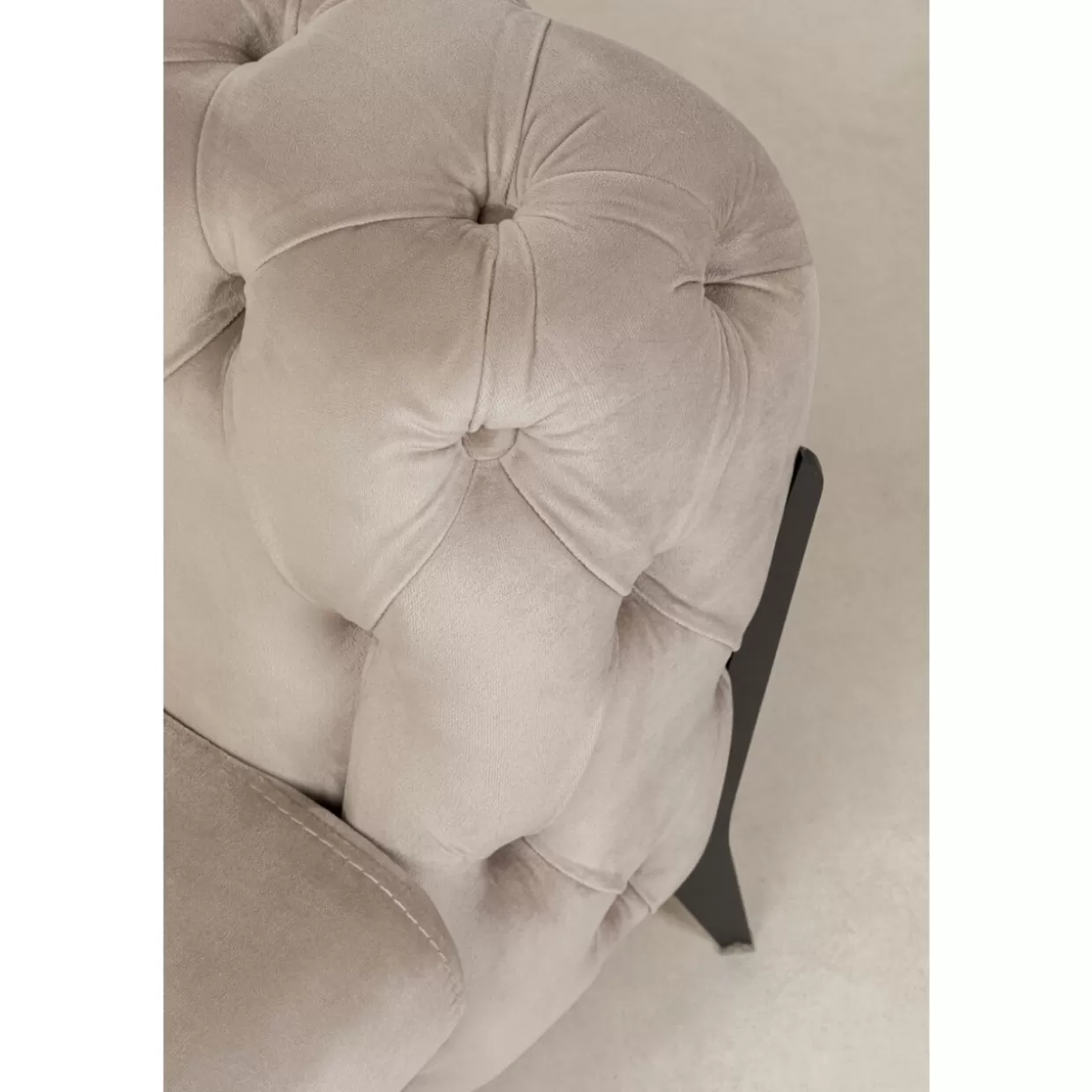 Divano Elegante Bellissima in Velluto Sabbia - Due Posti 200 cm Confortevole | Design Moderno da KARE