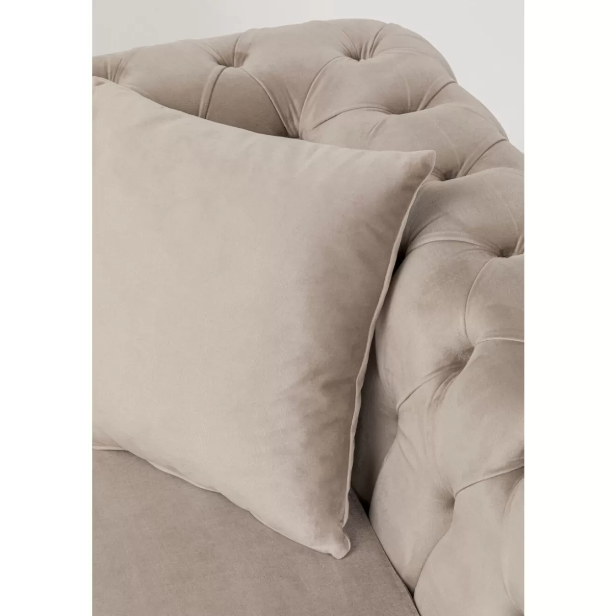 Divano Elegante Bellissima in Velluto Sabbia - Due Posti 200 cm Confortevole | Design Moderno da KARE