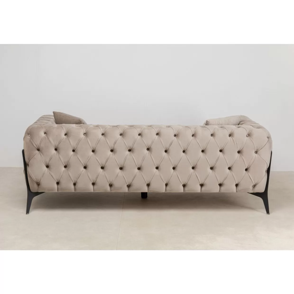 Divano Elegante Bellissima in Velluto Sabbia - Due Posti 200 cm Confortevole | Design Moderno da KARE