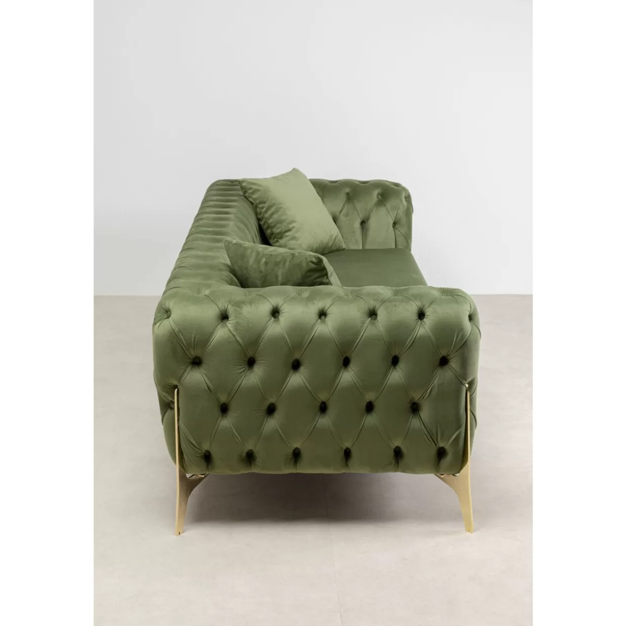 Divano Bellissima 3 Posti in Tonalità Smeraldo - KARE Design Sofà Moderno 240 cm per Soggiorno Elegante