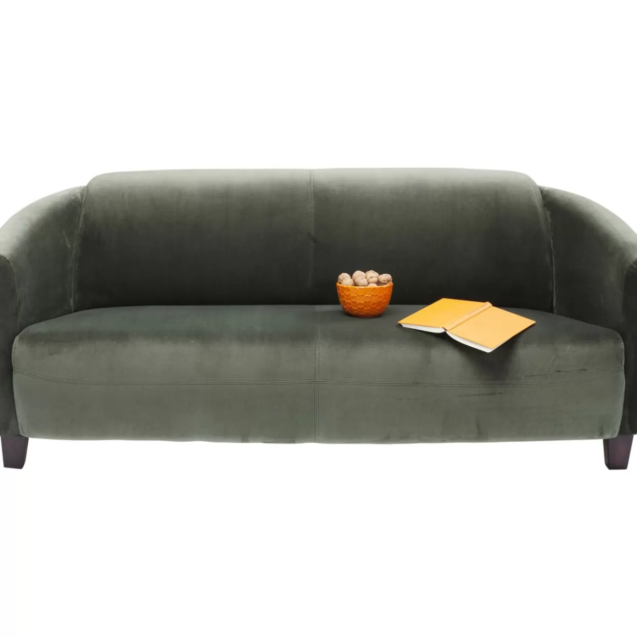 Divano Lounge Cigar Elegante, 3 Posti in Tessuto Verde – Design Esclusivo KARE