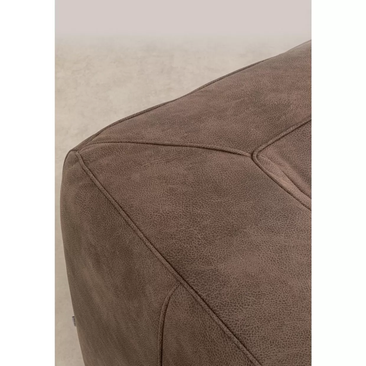 KARE Design Divano Moderno Cubetto 3 Posti – Grigio Taupe, Confortevole e Spazioso (220 cm)