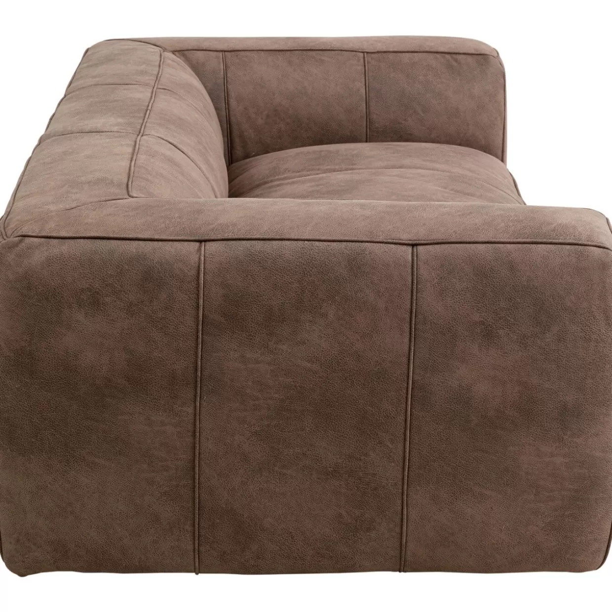 KARE Design Divano Moderno Cubetto 3 Posti – Grigio Taupe, Confortevole e Spazioso (220 cm)