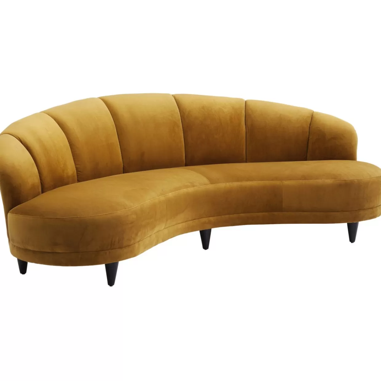 KARE Design - Divano Dschinn 3 Posti in Ambra, Moderno Soggiorno 233 cm, Comodo per Salotti 

(：Ambra，)
