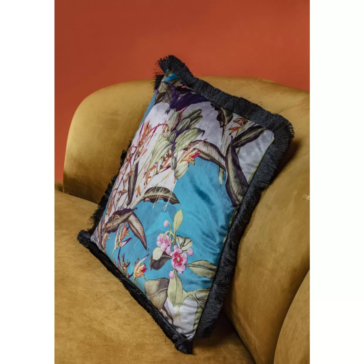 KARE Design - Divano Dschinn 3 Posti in Ambra, Moderno Soggiorno 233 cm, Comodo per Salotti 

(：Ambra，)