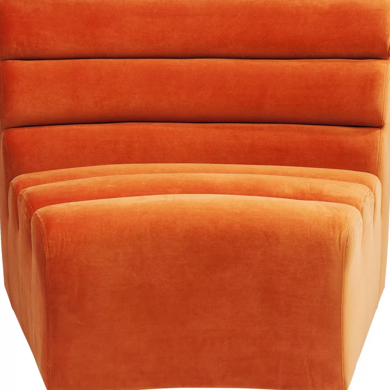 Divano Elemento Wave in Design Moderno con Rivestimento Arancione - Collezione Esclusiva KARE Design