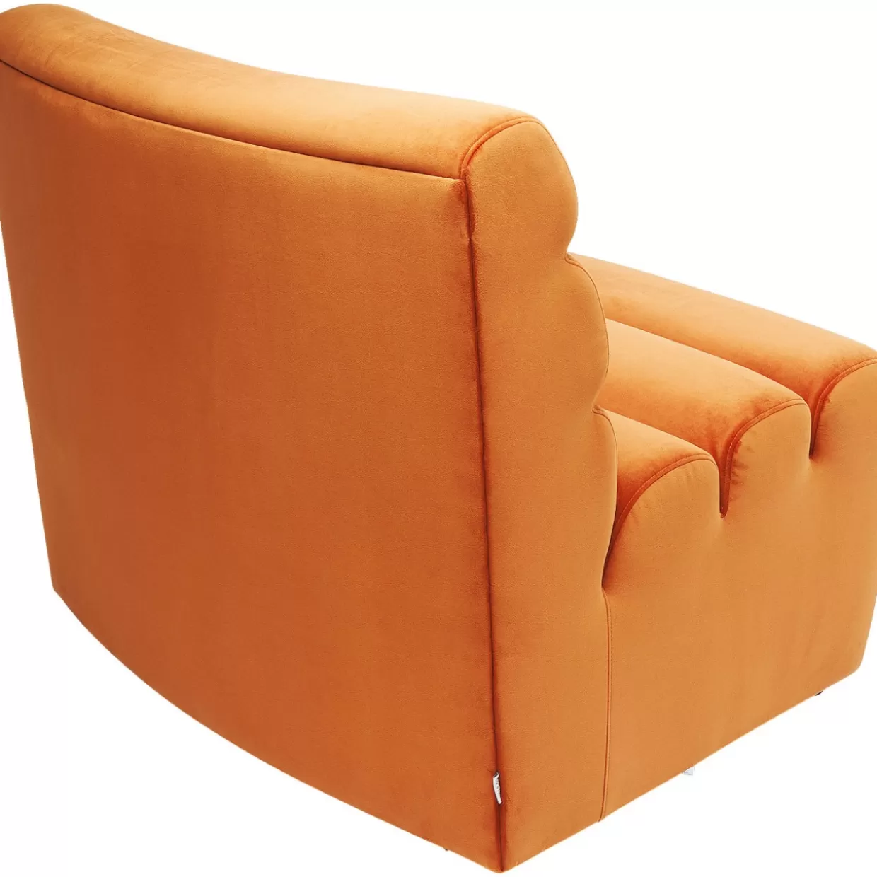 Divano Elemento Wave in Design Moderno con Rivestimento Arancione - Collezione Esclusiva KARE Design