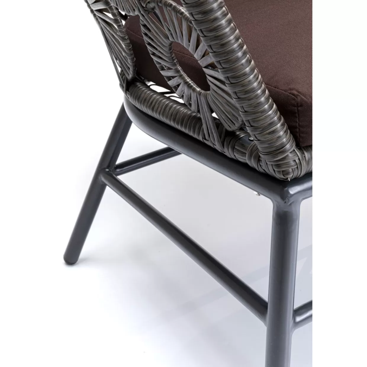 KARE Design Divano da Esterno Ibiza - Tessuto Resistent alle Intemperie in Tonalità Cacao