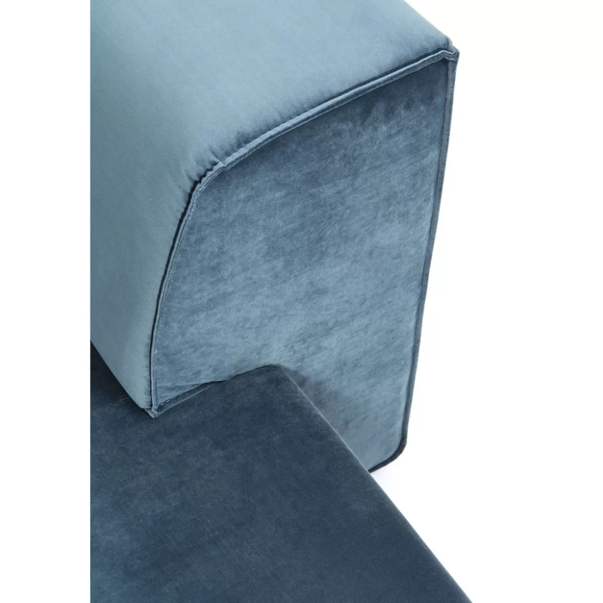 Divano Infinity in Velluto Oceano - Versione Destra | Collezione Esclusiva di Salotti Moderni KARE Design