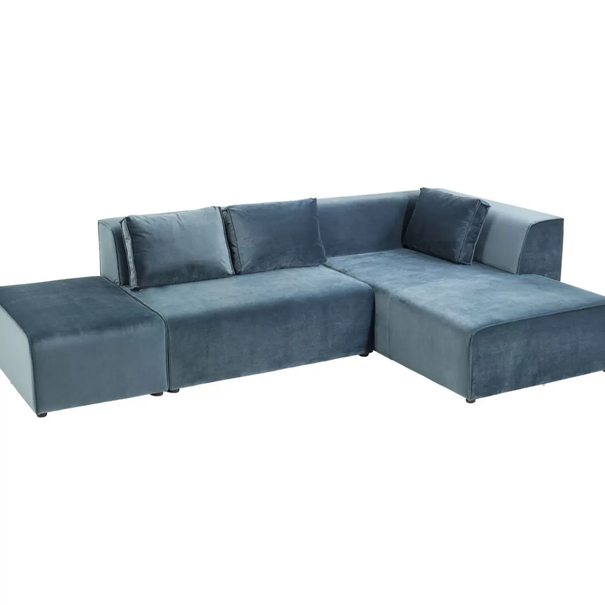 Divano Infinity in Velluto Oceano - Versione Destra | Collezione Esclusiva di Salotti Moderni KARE Design