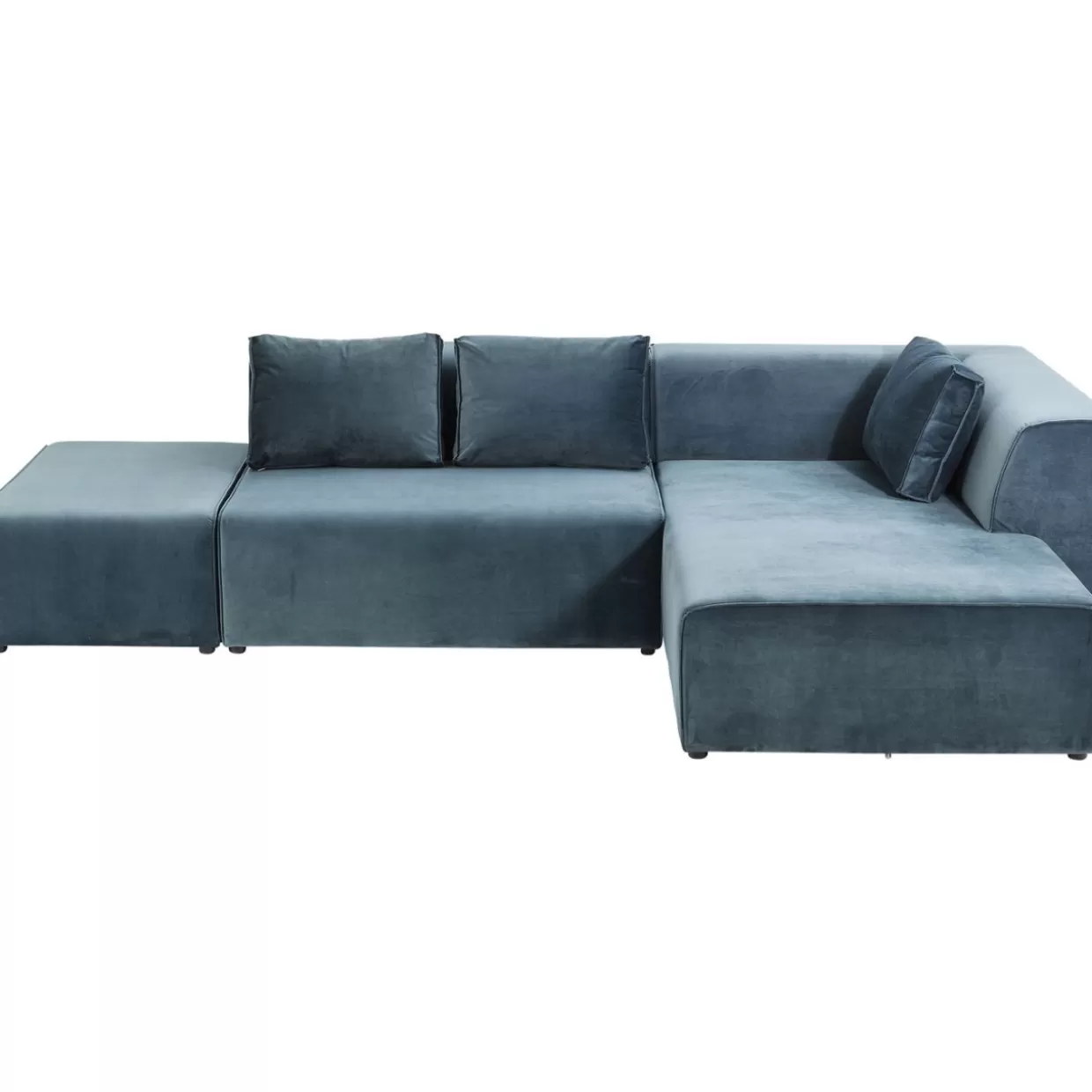 Divano Infinity in Velluto Oceano - Versione Destra | Collezione Esclusiva di Salotti Moderni KARE Design