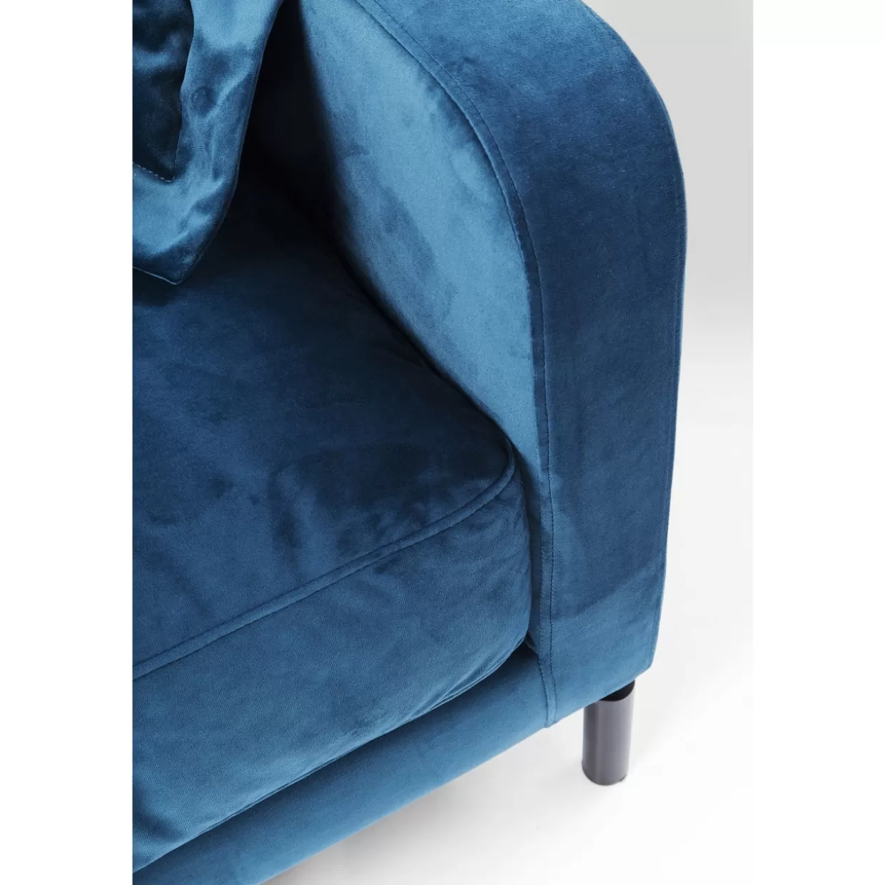 KARE Design - Divano Lullaby a 2 Posti in Tessuto Color Petrolio, Eleganza Moderna per il Tuo Soggiorno