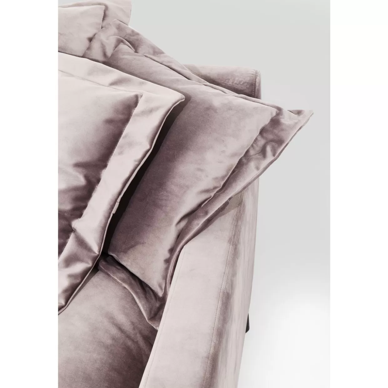 KARE Design Divano Lullaby 3 Posti - Confortevole e Modulabile con Rivestimento Grigio Topo, Ideale per Salotto Moderno