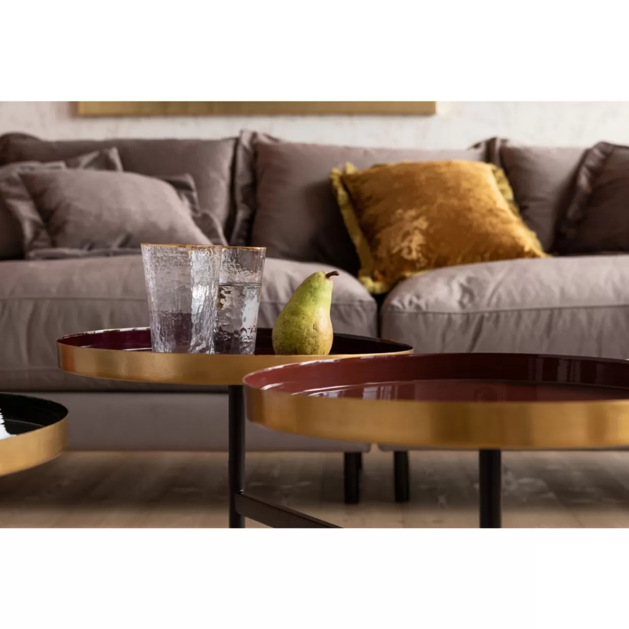 KARE Design Divano Lullaby 3 Posti - Confortevole e Modulabile con Rivestimento Grigio Topo, Ideale per Salotto Moderno