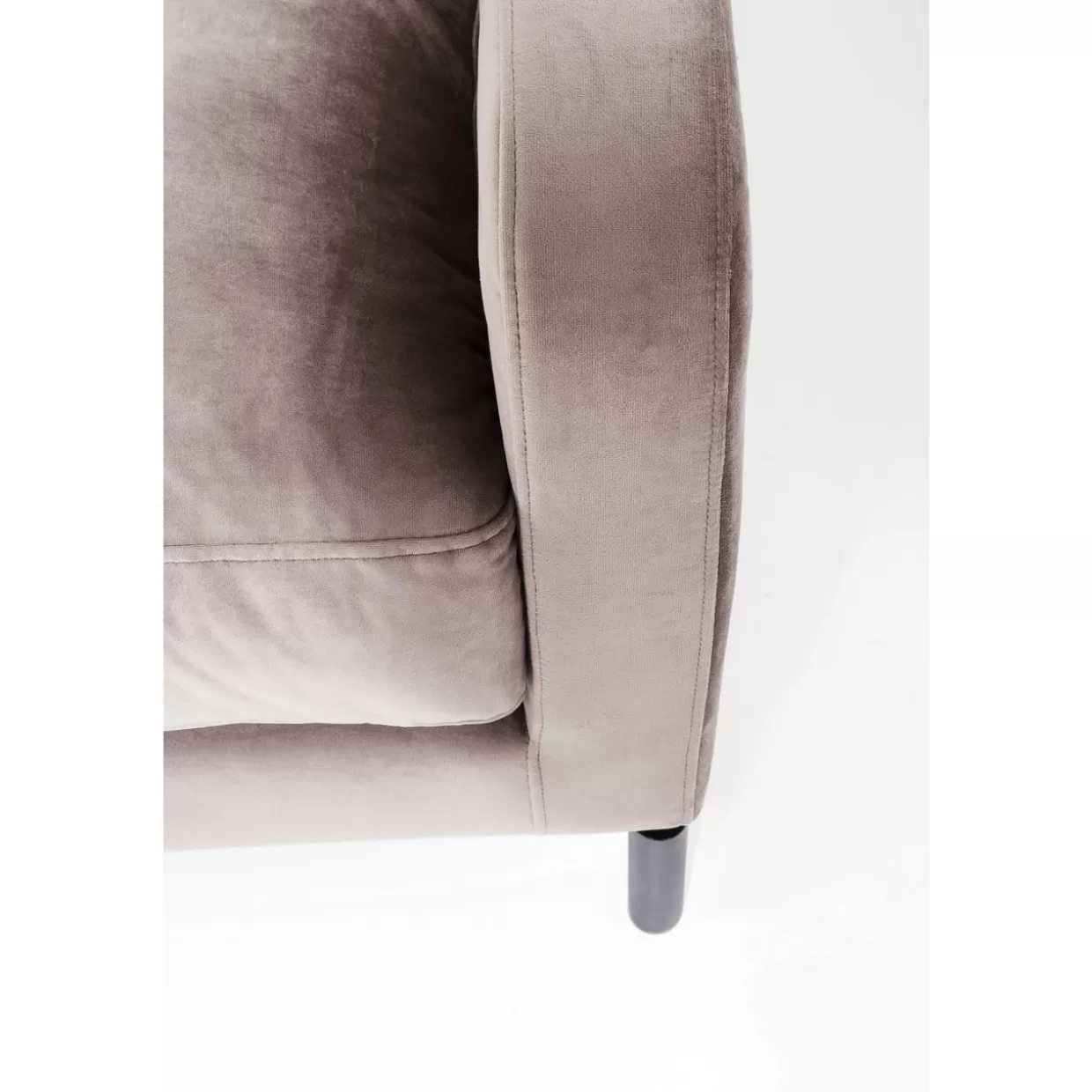 KARE Design Divano Lullaby 3 Posti - Confortevole e Modulabile con Rivestimento Grigio Topo, Ideale per Salotto Moderno
