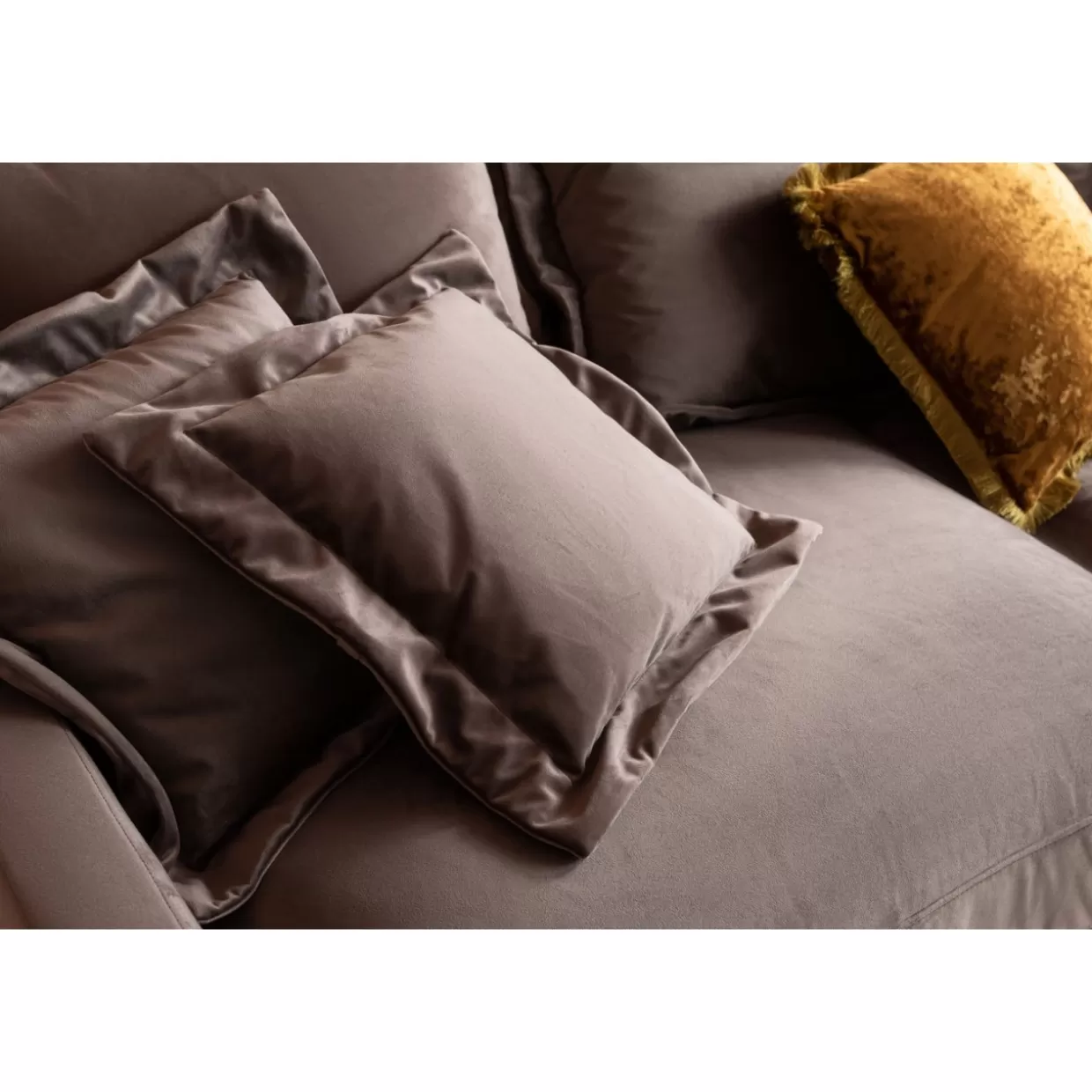 KARE Design Divano Lullaby 3 Posti - Confortevole e Modulabile con Rivestimento Grigio Topo, Ideale per Salotto Moderno